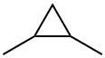 1,2-dimethylcyclopropane Struktur