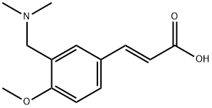 (2E)-3-{3-[(Dimethylamino)methyl]-4-methoxyphenyl}acrylic acid Struktur