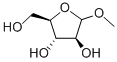 .beta.-D-Arabinofuranoside, methyl Struktur