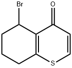 5-broMo-6,7-dihydrobenzo[b]thiophen-4(5H)-one Struktur