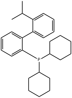 2-(Dicyclohexylphosphino)-2'-isopropylbiphenyl Struktur