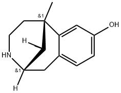 (2alpha,6alpha,11R*)-1,2,3,4,5,6-hexahydro-6,11-dimethyl-2,6-methano-3-benzazocin-8-ol  Struktur