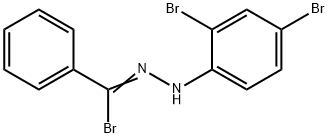 1-[BROMO(PHENYL)METHYLENE]-2-(2,4-DIBROMOPHENYL)-HYDRAZINE Struktur