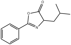 4-ISOBUTYL-2-PHENYL-2-OXAZOLINE-5-ONE Struktur