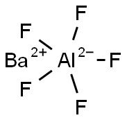 barium pentafluoroaluminate  Struktur