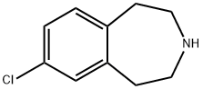 7-CHLORO-2,3,4,5-TETRAHYDRO-1H-3-BENZAZEPINE Struktur