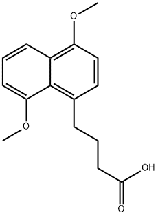 4-(4,8-dimethoxynaphthalen-1-yl)butanoic acid Struktur