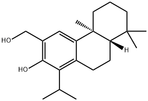 3-Phenanthrenemethanol, 4b,5,6,7,8,8a,9,10-octahydro-2-hydroxy-4b,8,8-trimethyl-1-(1-methylethyl)-, (4bS,8aS)- Struktur