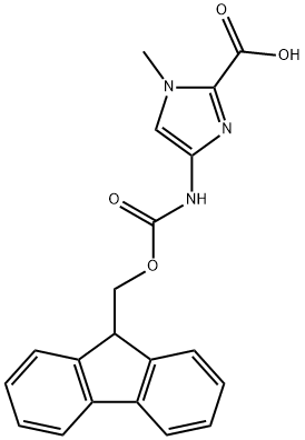 4-(FMOC-AMINO)-1-METHYL-1H-IMIDAZOLE-2-CARBOXYLIC ACID Struktur