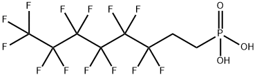 (3,3,4,4,5,5,6,6,7,7,8,8,8-Tridecafluorooct-1-yl)phosphonic acid Struktur