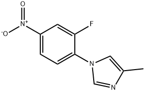 1-(2-fluoro-4-nitrophenyl)-4-Methyl-1H-iMidazole Struktur