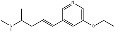 4-Penten-2-amine,5-(5-ethoxy-3-pyridinyl)-N-methyl-,(4E)-(9CI) Struktur