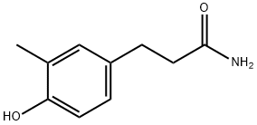 3-(4-Hydroxy-3-methylphenyl)propionamide Struktur