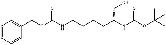 2-N-BOC-6-N-CBZ-D-LYSINOL
 Struktur