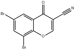 3-CYANO-6,8-DIBROMOCHROMONE Struktur