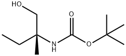 Carbamic acid, [(1R)-1-(hydroxymethyl)-1-methylpropyl]-, 1,1-dimethylethyl Struktur