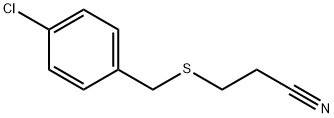 3-[(4-CHLOROBENZYL)THIO]PROPANENITRILE Struktur