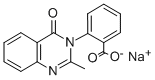 2-Metil-3-(2-carbossifenil)-4-chinazolone, sale sodico [Italian] Struktur