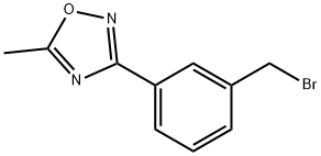 3-[3-(BROMOMETHYL)PHENYL]-5-METHYL-1,2,4-OXADIAZOLE Struktur