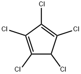 PENTACHLOROCYCLOPENTADIENE Struktur