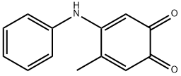 3,5-Cyclohexadiene-1,2-dione, 4-methyl-5-(phenylamino)- (9CI) Struktur