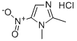 1,2-dimethyl-5-nitro-1H-imidazole monohydrochloride Struktur