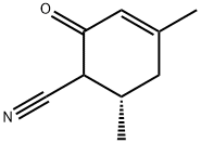 3-Cyclohexene-1-carbonitrile, 4,6-dimethyl-2-oxo-, (6S)- (9CI) Struktur