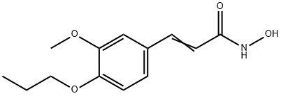 3-(3-Methoxy-4-propoxyphenyl)-2-propenehydroximic acid Struktur