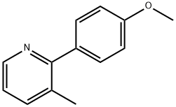 3-methyl-2-(4-methoxyphenyl)pyridine Struktur