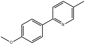 5-METHYL-2-(4-METHOXYPHENYL)PYRIDINE Struktur