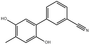 [1,1-Biphenyl]-3-carbonitrile, 2,5-dihydroxy-4-methyl- (9CI) Struktur