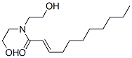 N,N-bis(2-hydroxyethyl)undecenamide Struktur