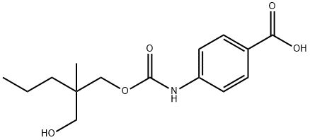 4-[2-(Hydroxymethyl)-2-methylpentyloxycarbonylamino]benzoic acid Struktur