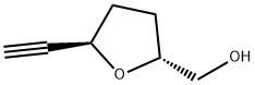 2-Furanmethanol, 5-ethynyltetrahydro-, (2R,5R)- (9CI) Struktur