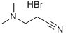 (2-CYANOETHYL)(DIMETHYL)AMMONIUM BROMIDE Struktur