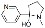 1-methyl-2-pyridin-3-yl-pyrrolidin-2-ol Struktur