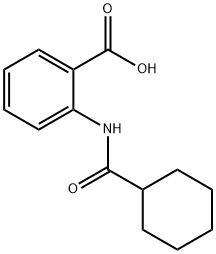 2-(cyclohexanecarboxamido)benzoic acid Struktur