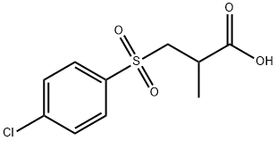 3-[(4-CHLOROPHENYL)SULFONYL]-2-METHYLPROPANOIC ACID Struktur