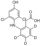 4Hydroxy Diclofenac-D4 (Major) Struktur