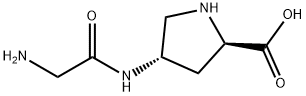 D-Proline, 4-[(aminoacetyl)amino]-, (4S)- (9CI) Struktur