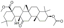 (4aS,6aR,6bR,10S,12aR,14aR,14bR)-Methyl 10-acetoxy-2,2,6a,6b,9,9,12a-heptaMethyl-14-oxo-docosahydropicene-4a-carboxylate Struktur