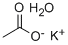 Potassium acetate hydrate Struktur