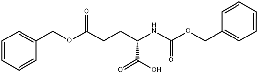 5-(benzyloxy)-2-{[(benzyloxy)carbonyl]amino}-5-oxopentanoic acid Struktur