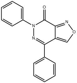 4,6-Diphenylisoxazolo[3,4-d]pyridazin-7(6H)-one Struktur