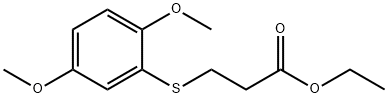 ETHYL 3-[(2,5-DIMETHOXYPHENYL)THIO]PROPANOATE Struktur