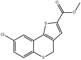 METHYL 8-CHLORO-4H-BENZO[B]THIENO[2,3-D]THIINE-2-CARBOXYLATE Struktur