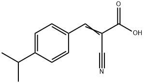 (2Z)-2-CYANO-3-(4-ISOPROPYLPHENYL)ACRYLIC ACID Struktur