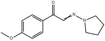 4'-Methoxy-α-(1-pyrrolidinylimino)acetophenone Struktur