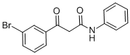 3-BROMO-BETA-OXO-N-PHENYL-BENZENEPROPANAMIDE Struktur