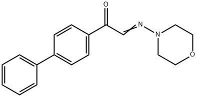 α-(Morpholinoimino)-4'-phenylacetophenone Struktur